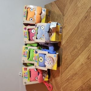 Lot of 6 Ugly Dolls To-go Plush keychain Brand New